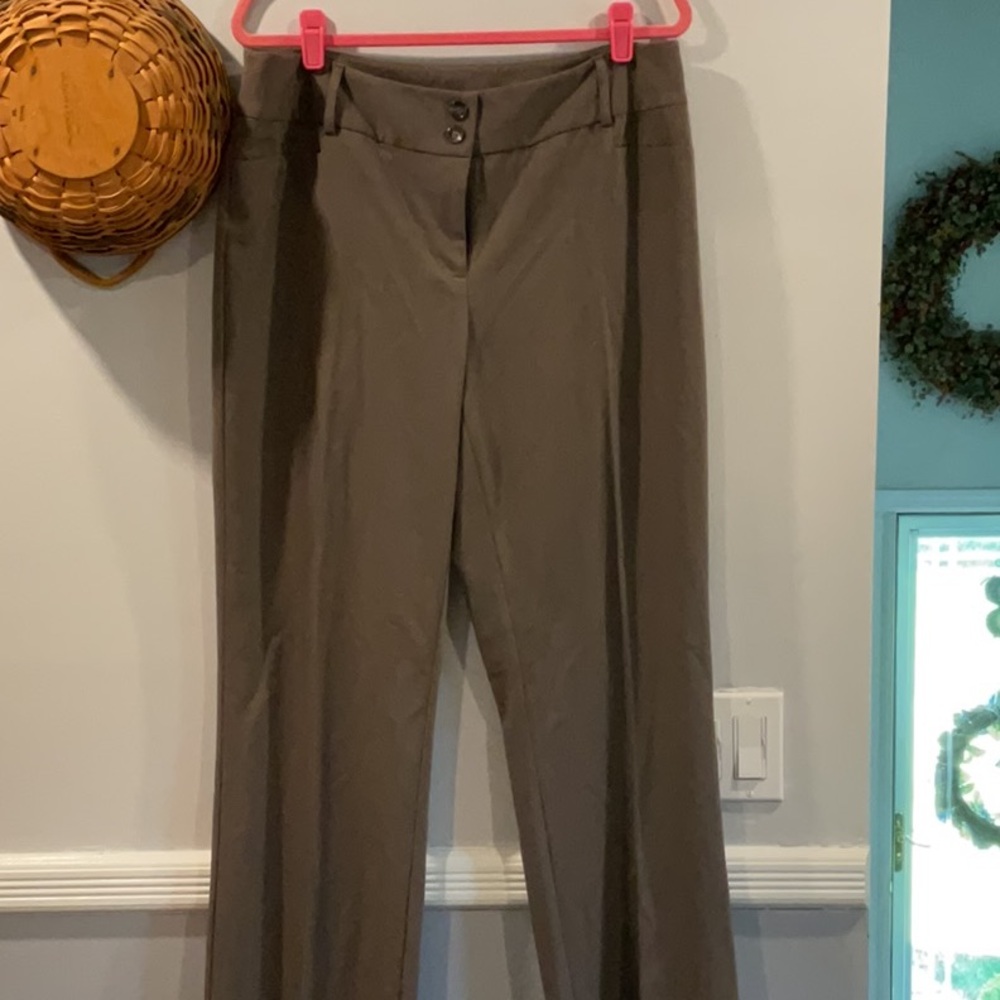 Women's Tailored Straight-Leg Pants - Taupe